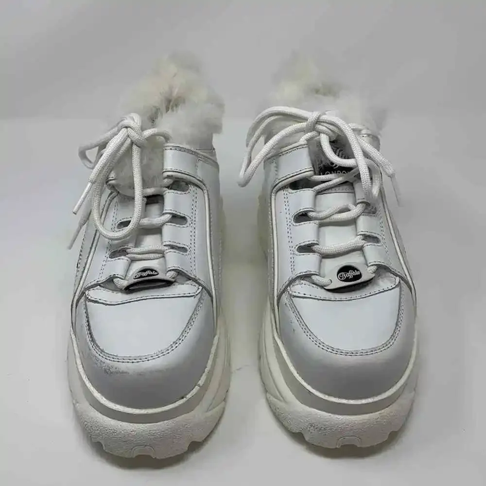 Junya Watanable Comme Des Garcons x Buffalo London Faux Fur Platform Sneakers